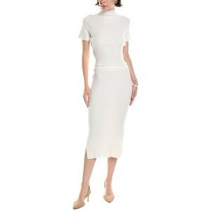 Abbey Womens  2Pc Top & Skirt Set, White